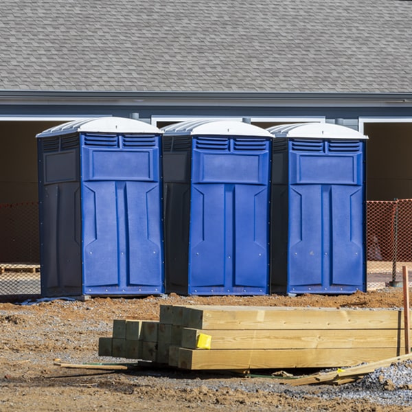 is there a specific order in which to place multiple porta potties in Malaga Washington